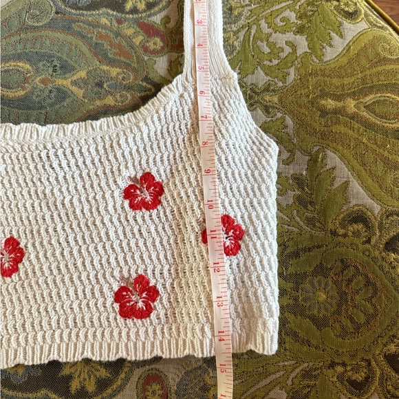 Wild Fable White and Red Crochet Skirt Set - Picture 5 of 9